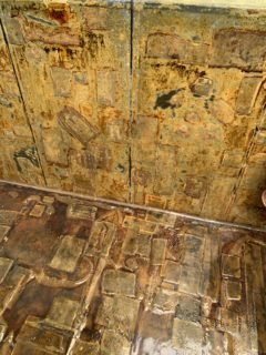 鉄鋼製の硝フッ酸槽に施された補修 2